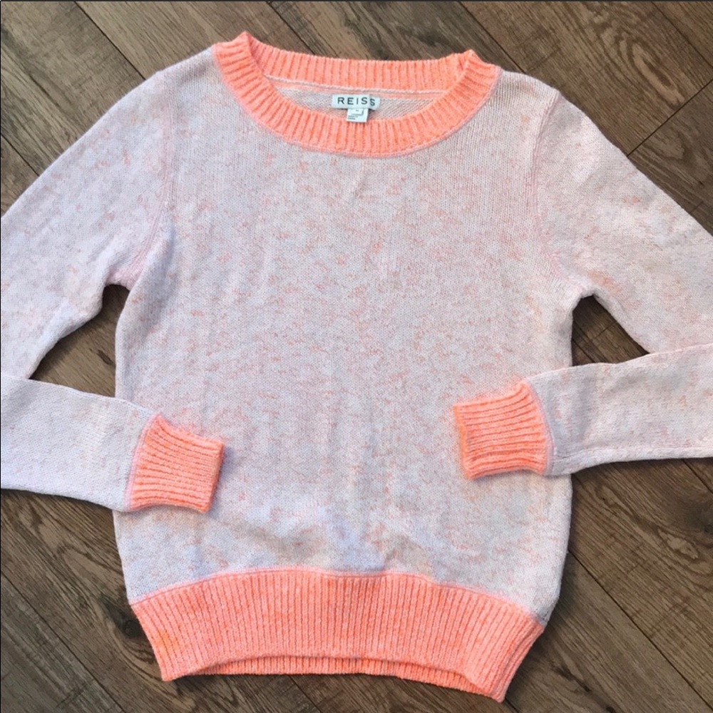 NWOT Reiss neon sweater